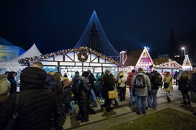 Kalėdų eglės įžiebimas Vilniuje