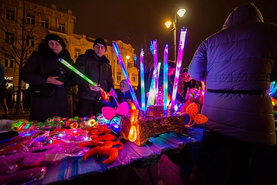 Kalėdų eglės įžiebimas Vilniuje