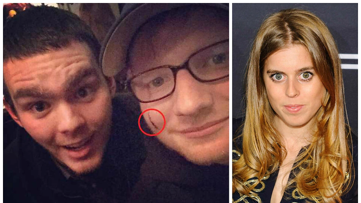 Edas Sheeranas ir princesė Beatrice