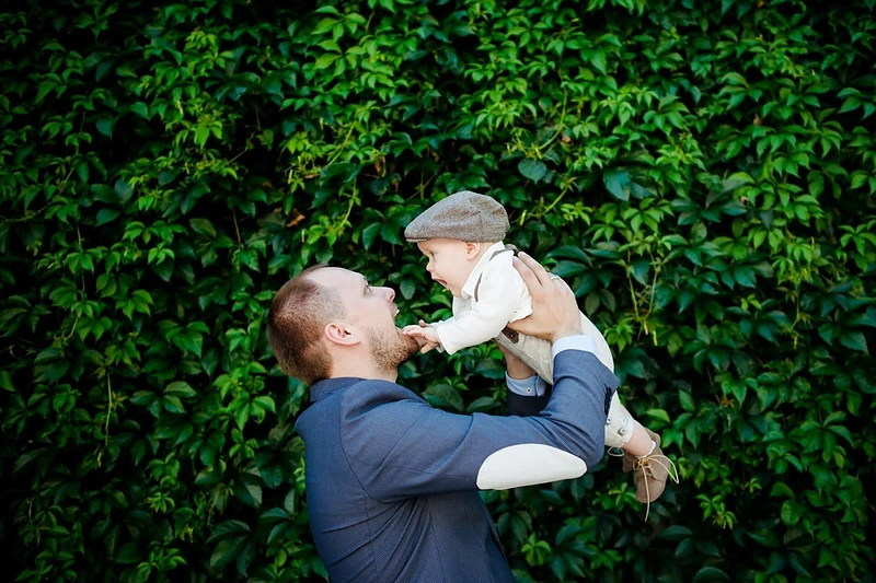 Haroldas Šklėrius su sūnumi