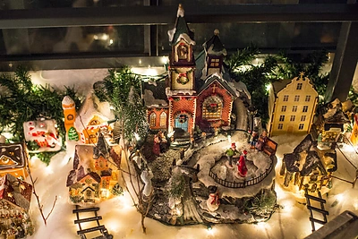 Jurgos Anusauskienės kalėdinis miestelis