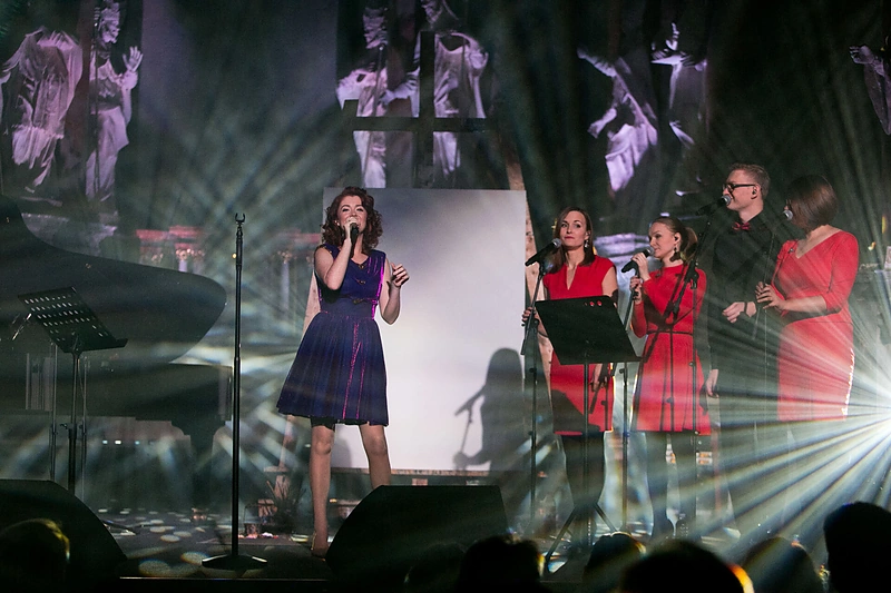 Kalėdinio Ericos Jennings koncerto akimirka