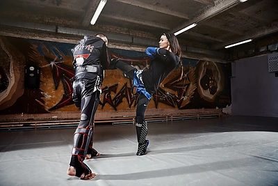 Elvyra Monginienė ir treneris Vaidas Valančius