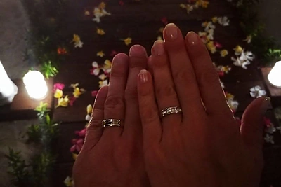 Ingridos Martinkėnaitės ir Mindaugo Urbono vestuvių akimirka / Asmeninio albumo nuotr.