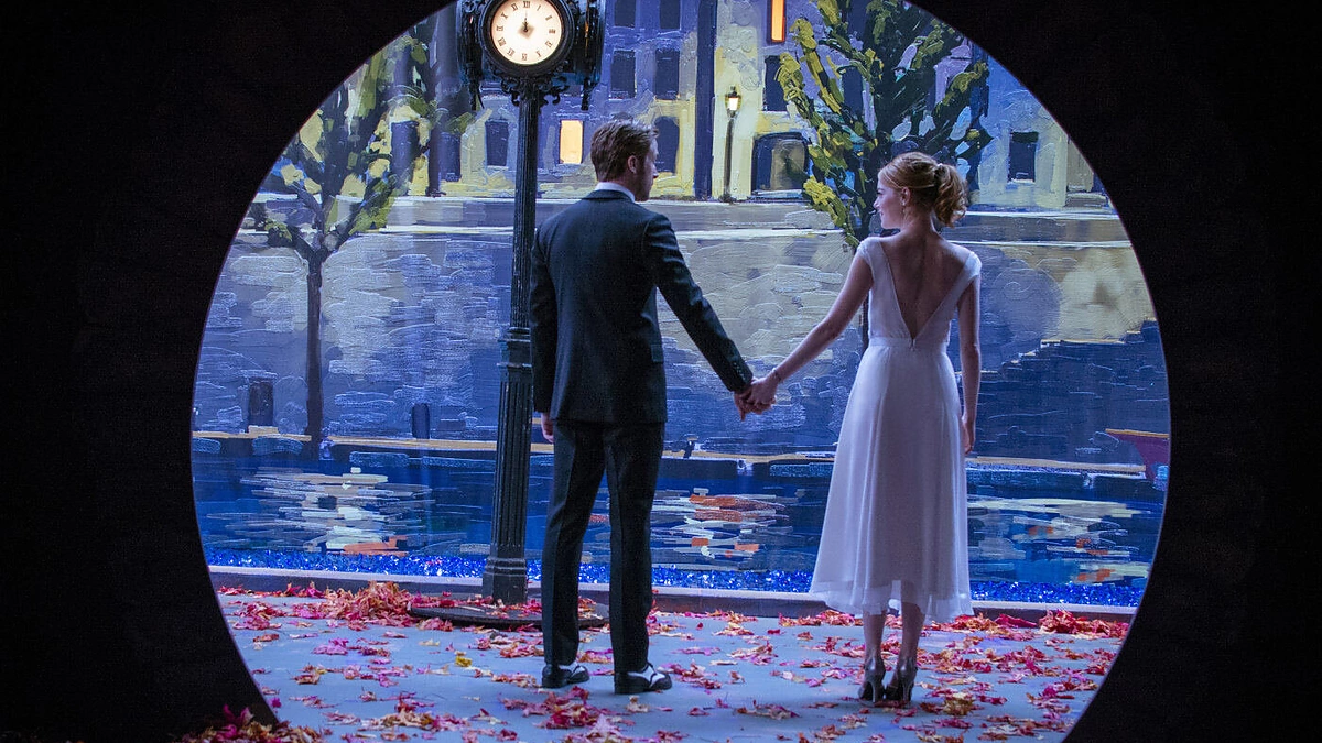 Ryanas Goslingas ir Emma Stone filme „Kalifornijos svajos“