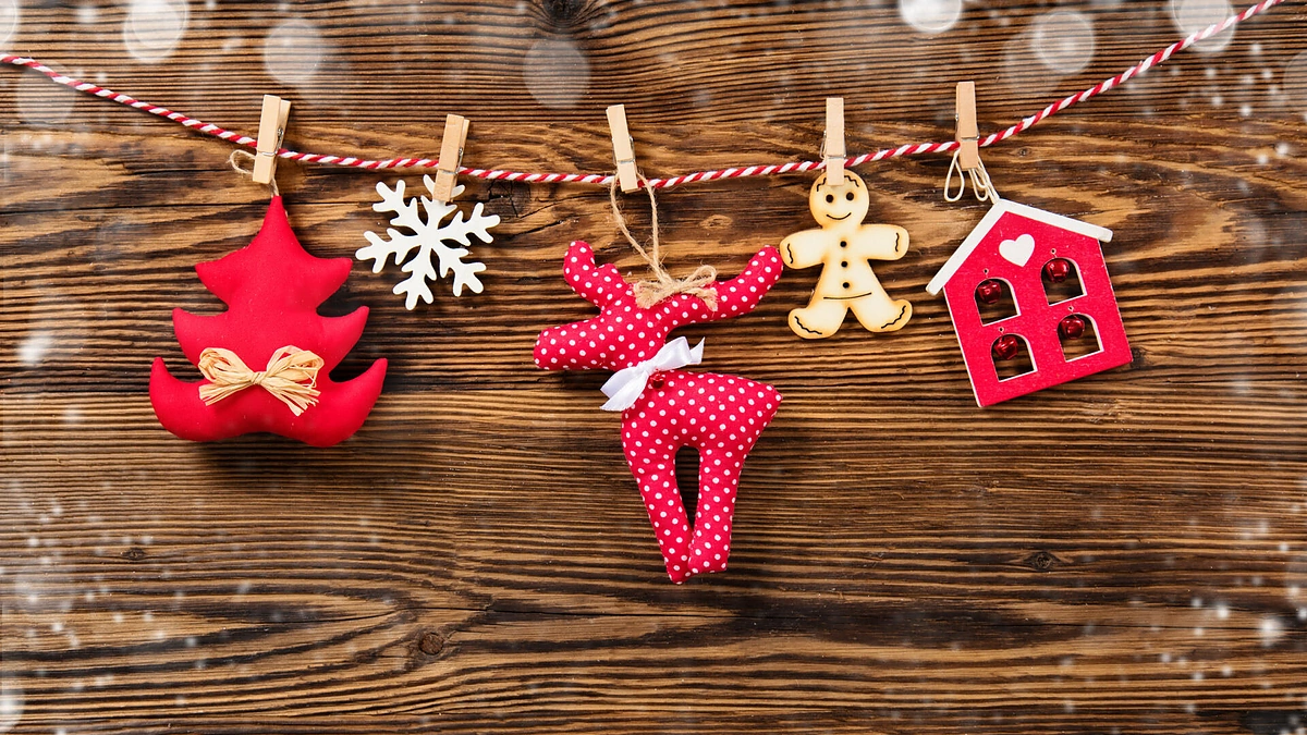 Kalėdinės dekoracijos.
