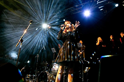 „Skamp" kalėdinio koncerto akimirka