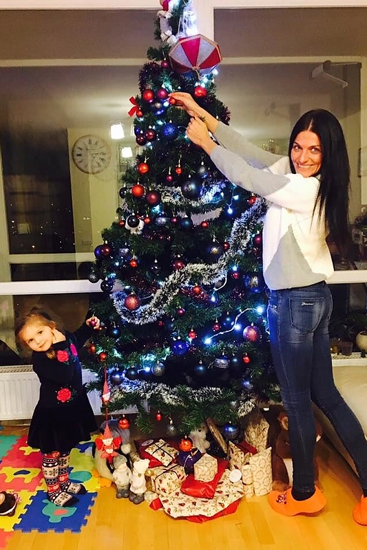 Diana Lobačevskė su dukra Atėne