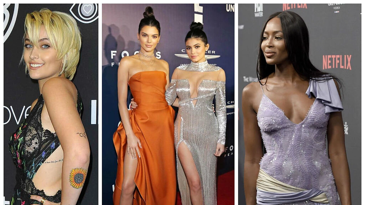Paris Jackson, Kendall ir Kylie Jenner bei Naomi Campbell