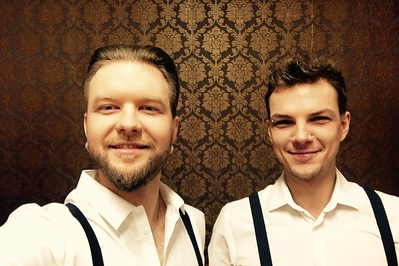 Arvydas Martinėnas-Vudis ir Algirdas Grudinskis-Grūdas