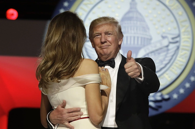 Donaldas Trumpas ir Melania Trump