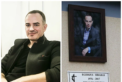 Artimieji ir draugai Kaune atsisveikino su dizaineriu Egidijumi Sidaru