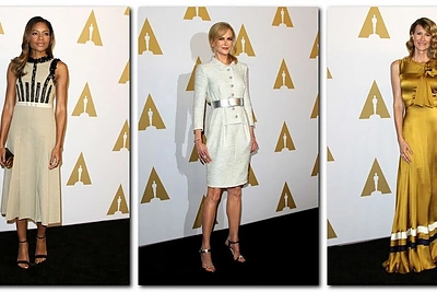 „Oskarų“ priešpiečiuose – nominantų jaudulys ir raudonojo kilimo mados