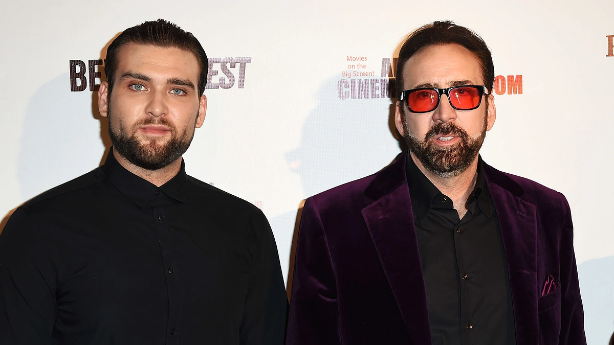Nicolas Cage'as su sūnumi Westonu Cage'u