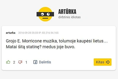 Tado Vidmanto ir Jono Lekevičiaus satyrinis meno projektas „Artūrka“