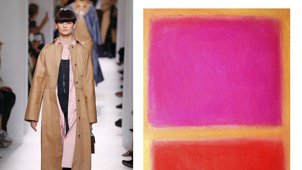 „Hermes“ 2016 m. rudens-žiemos kolekcijos modelis/Mark Rothko „Be pavadinimo 12“