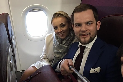 Taip atrodo laimė: ką tik susituokę Eglė Straleckaitė ir Justinas Daugėla leidosi į kelionę