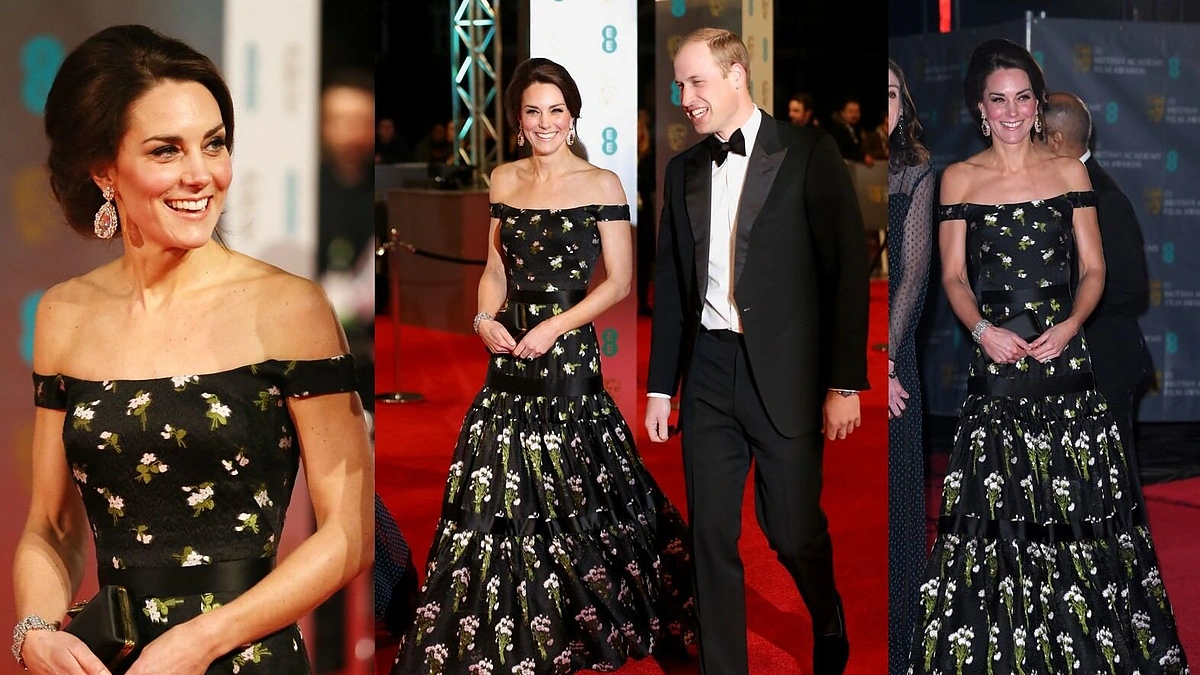 Kembridžo kunigaikštienė Catherine atvyko į BAFTA apdovanojimus