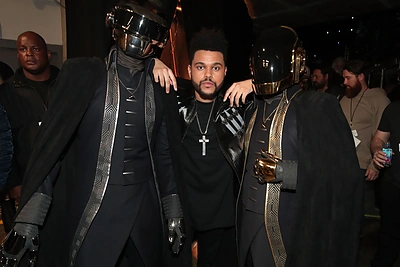 „Daft Punk“ ir The Weeknd / AFP/„Scanpix“ nuotr.