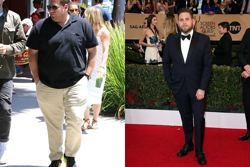 Jonah Hillas prieš ir po pokyčių