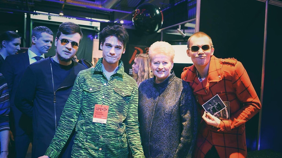 „Beissoul & Einius“ su prezidente Dalia Grybauskaitė