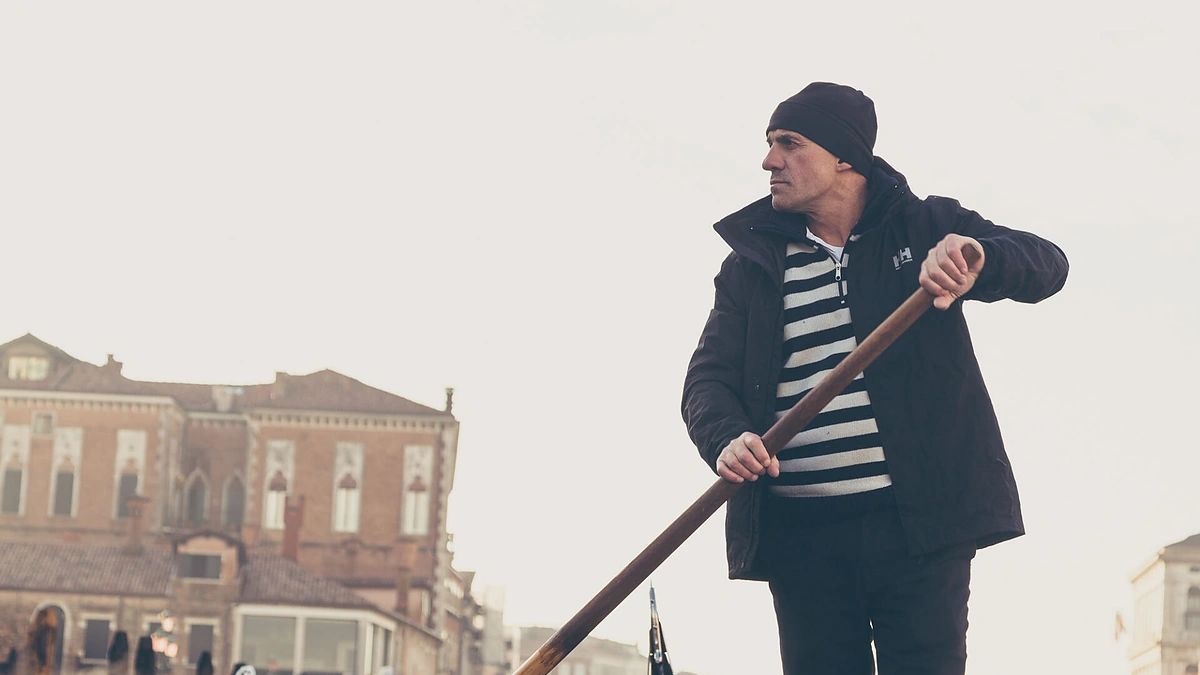 Gondolininkas Venecijoje