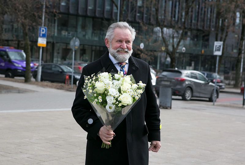 Politiko Tomo Tomilino ir jo išrinktosios Kristinos Juozapavičiūtės vestuvių akimirka
