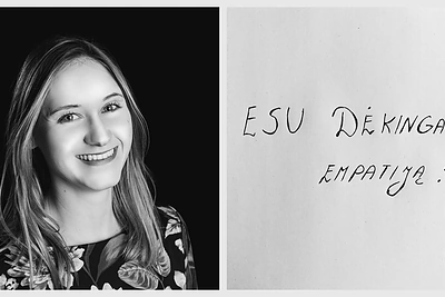 „Dėkingumo dienoraščio“ autorės Eglės Luotytės sumanyta fotosesija, kurios idėja, kad laimingi žmonės yra gražūs