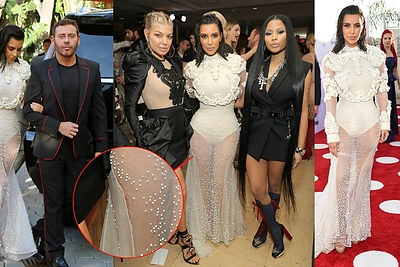 Su suplyšusia suknele į mados renginį atvykusi Kim Kardashian bandė paslėpti savo gėdą