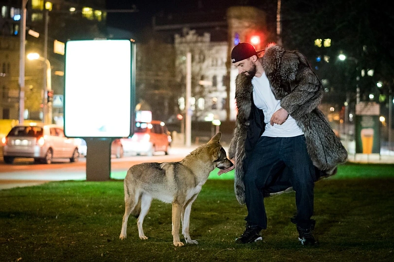 Reperis Andrius Glušakovas-Pushaz su vilku