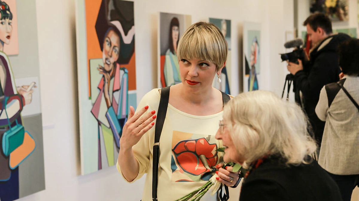 Agnės Kišonaitės parodos atidarymo akimirkos