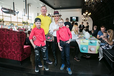 Velykinio labdaros renginio akimirka