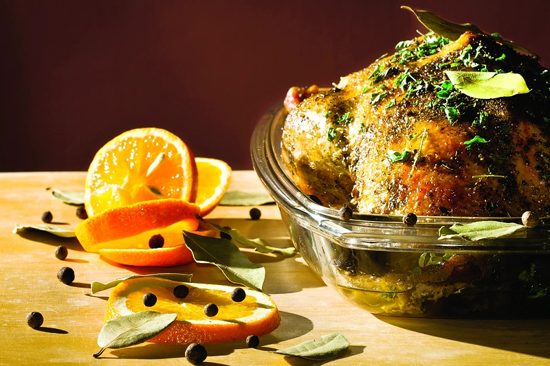 Apelsinų sultyse kepta višta