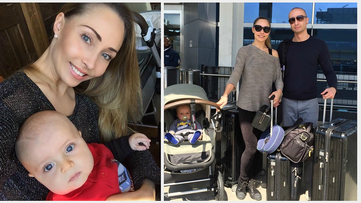 Iveta Lukošiūtė su mylimuoju Jevgenijumi ir jųdviejų sūnumi Vidu
