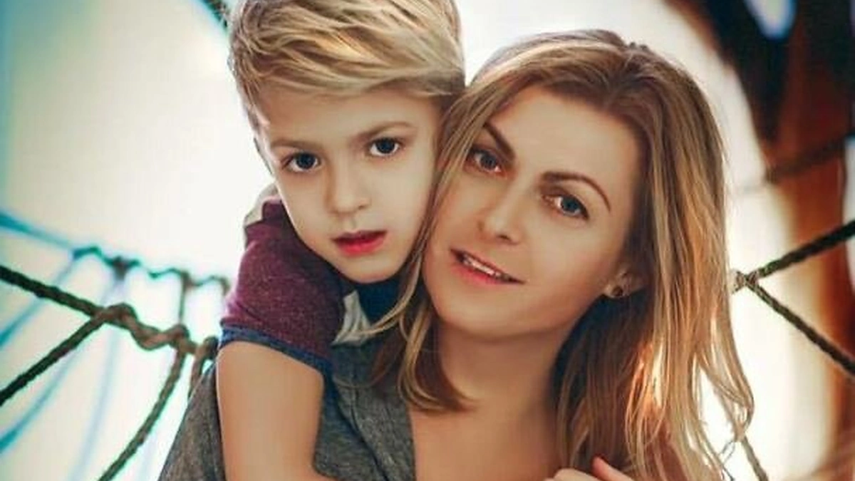 Eglė Jackaitė su sūnumi Eliju