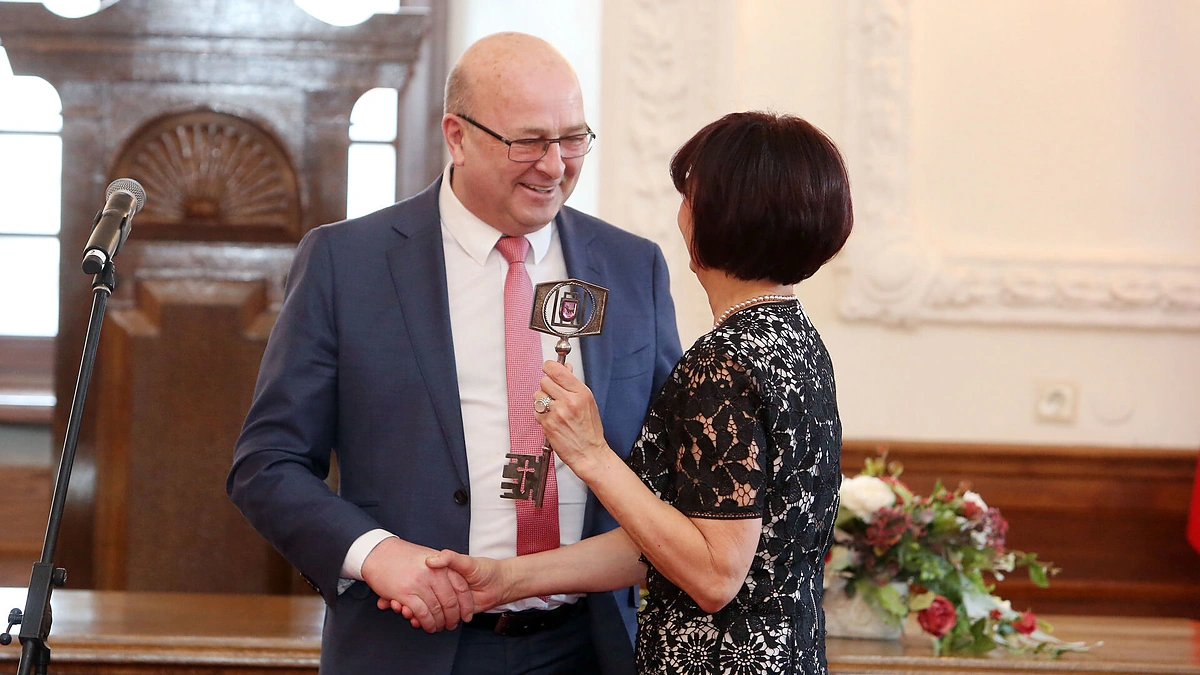 Visvaldas Matijošaitis ir Audra Jučienė