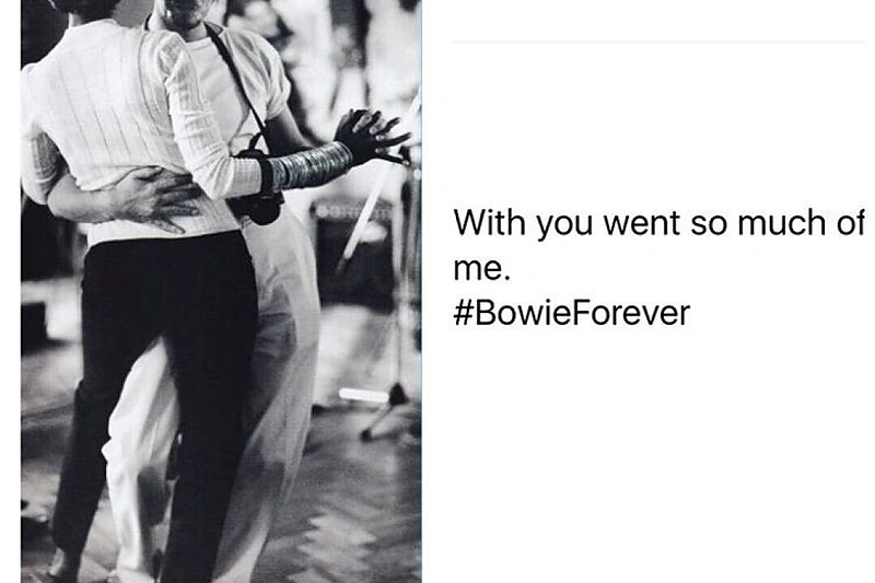 Davidas Bowie ir jo žmona Iman