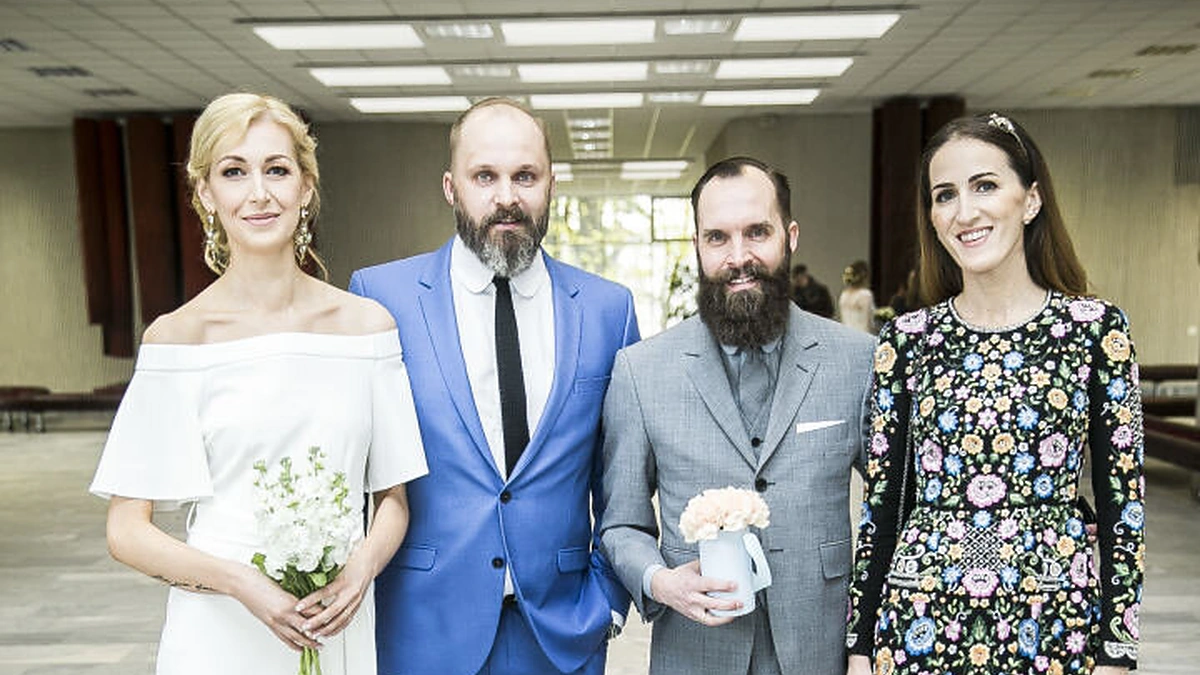 Laimono Paulausko ir Elenos Kanapickaitės vestuvių akimirka