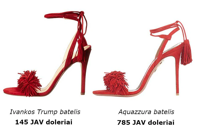 Ivankos Trump ir „Aquazzura“ bateliai
