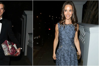 Likus trims savaitėms iki vestuvių Pippa Middleton pirmą kartą į viešą renginį atvyko su sužadėtiniu