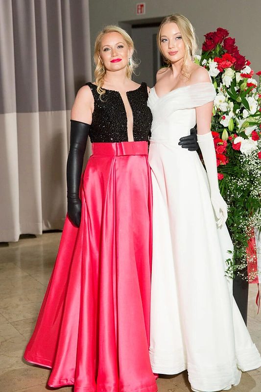 Karolina Toleikytė su mama Kristina Toleikiene