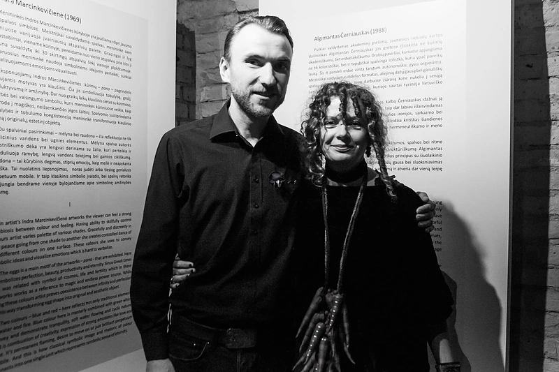 Indra Marcinkevičienė ir Algimantas Černiauskas pakvietė į savo naujausios parodos atidarymą