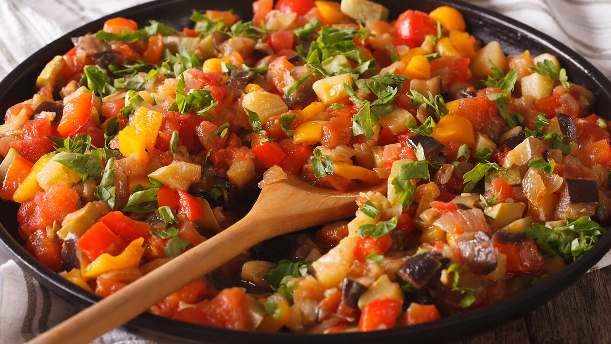 Ispaniškas „Pisto manchego“