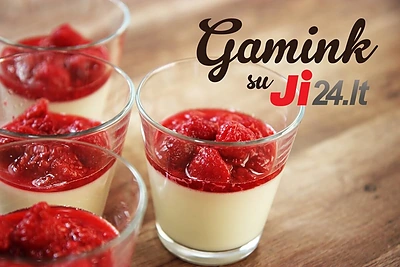 „Panna cotta“ su avietėmis