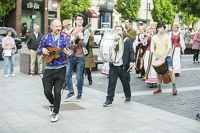 Jurgio Didžiulio surengtos muzikos eisenos akimirkos
