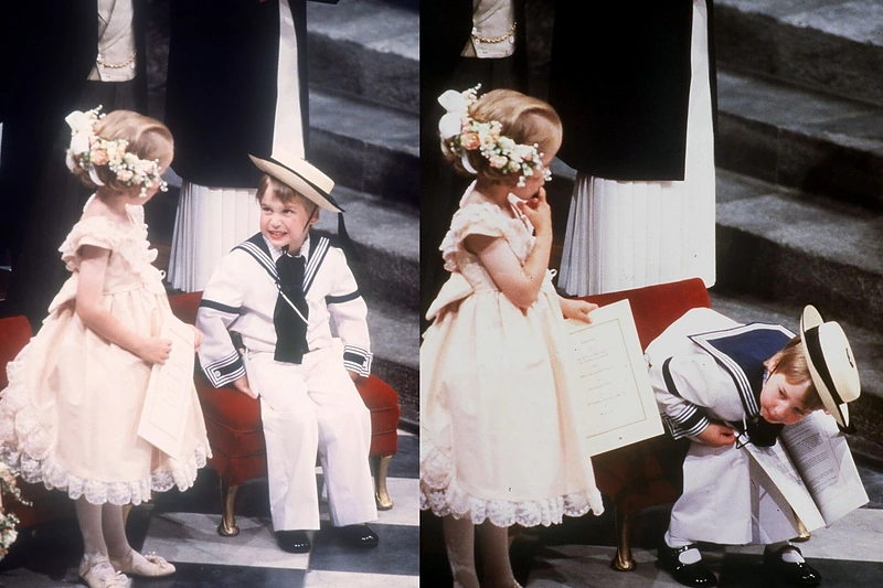Princas Williamas vestuvėse 1986-aisiais