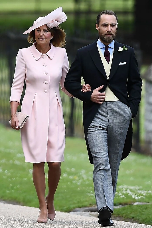 Carole Middleton ir Jamesas Middletonas
