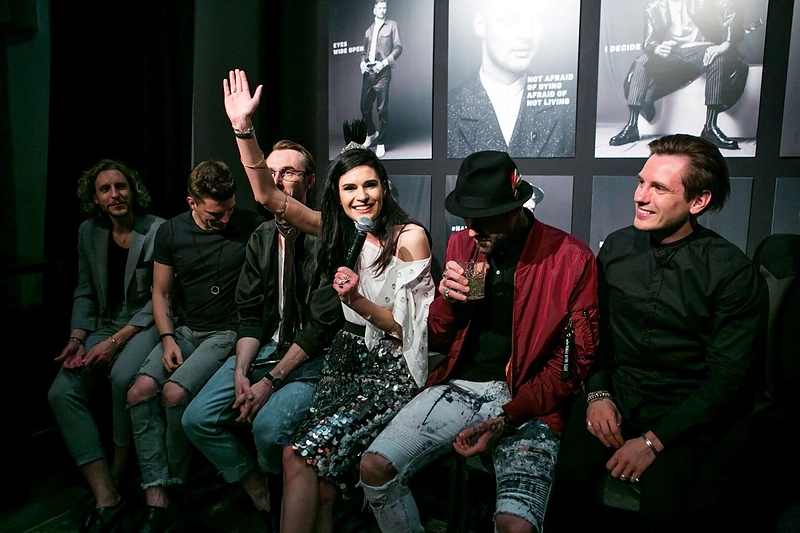 Austėjos Jablonskytės meninio projekto pristatymo akimirka