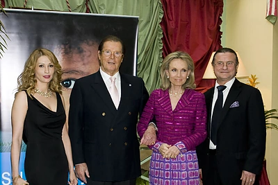Aktoriaus Rogerio Moore'o viešnagės Lietuvoje akimirkos