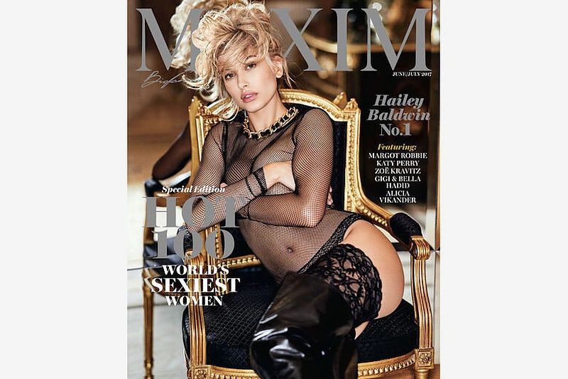 Hailey Baldwin - ant žurnalo"Maxim" viršelio